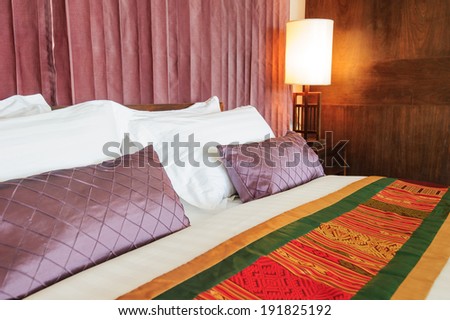 relaxation bedroom of luxury boutique hotel