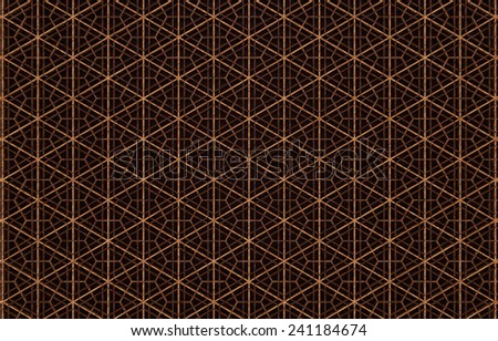 Arabesque Pattern in Wood