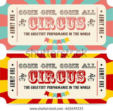 Circus ticket icon