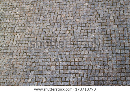 A background texture of a old brick road