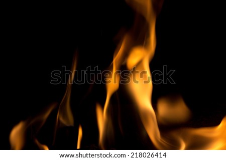 A nice fire in a fire place