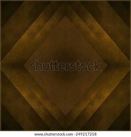 brown background, layered diamond shapes in abstract design with vintage grunge texture