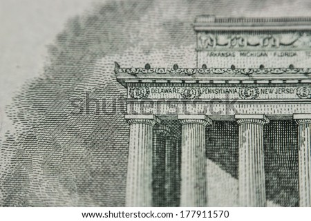 us dollar bill, money, super macro close up