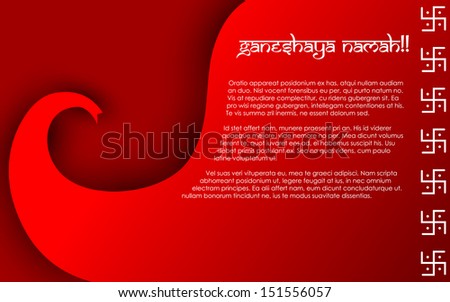easy to edit vector illustration of Lord Ganesha easy to edit vector illustration of Lord Ganesha