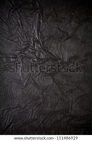 Old leather book cover, crumpled texture