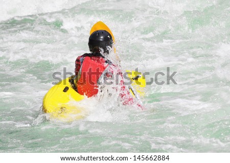 Kayaking as extreme and fun water sport