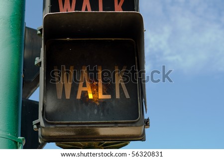 Walk sign