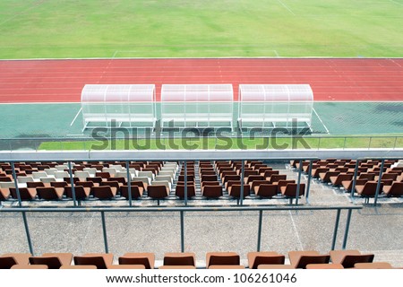 Reserve and staff coach bench in thailand