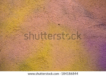 Color concrete wall