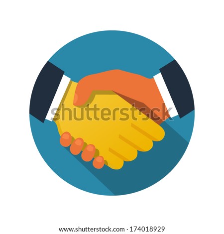 Handshake illustration Handshake illustration