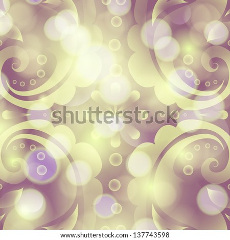Invitation or wedding card with abstract floral background. For vector version, see my portfolio.