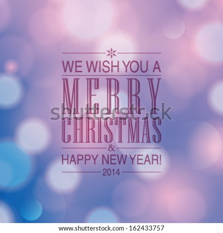 Vector Merry Christmas and Happy New Year card design Perfect as invitation or announcement Vector Merry Christmas and Happy New Year card design Perfect as invitation or announcement