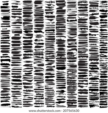 Vector large set of 450 different grunge brush strokes Vector large set of 450 different grunge brush strokes