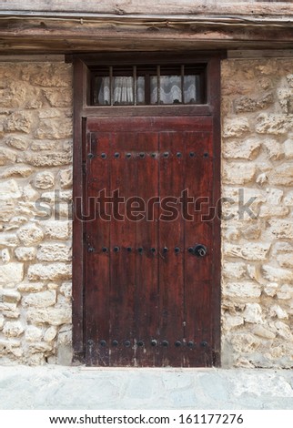 old wooden door texture close-up