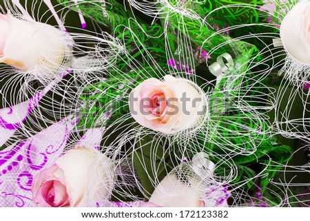 pink roses bouquet background holiday