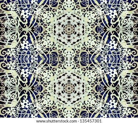 Luxury Pattern Background in white and blue tones.