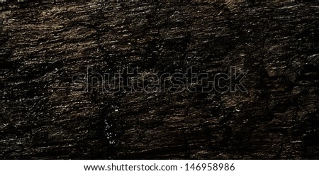 Dark damaged wood texture background in wide screen format.