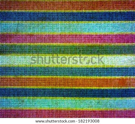 Grunge texture backoground in multicolored tones in geometric horizontal lines motif.