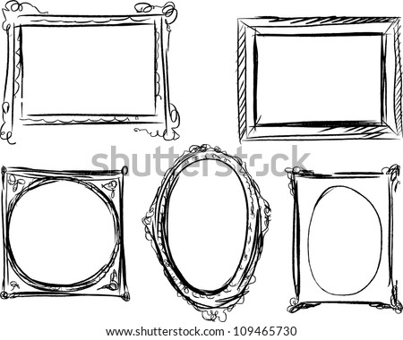 hand drawn frames hand drawn frames