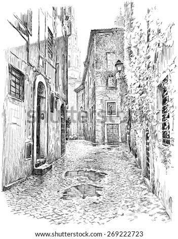 old town sketch