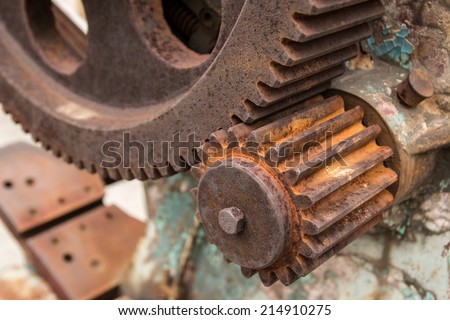 Gears of old machine