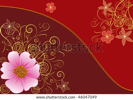 flower background images. Golden flower background