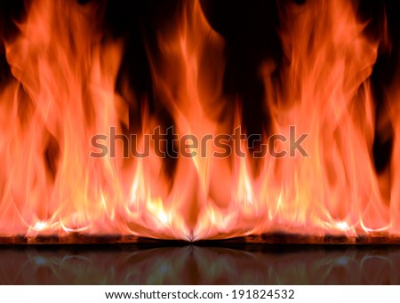A nice fire in a fire place