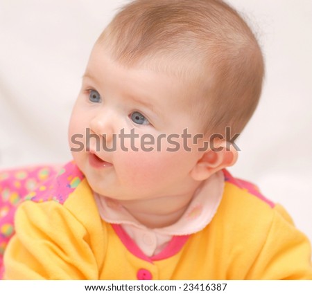 stock photo Fanny baby girl