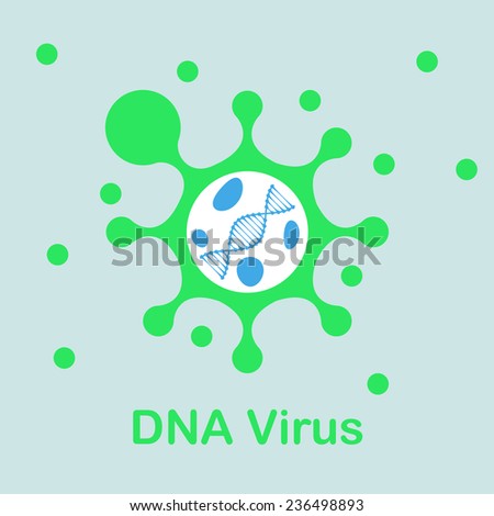 DNA virus icon 2d flat illustration vector eps 8 DNA virus icon 2d flat illustration vector eps 8