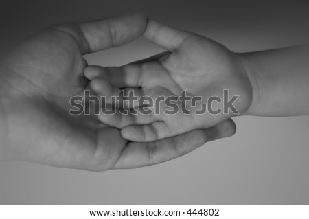 father and son hands