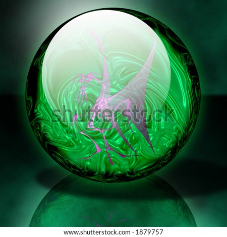 green marble dragon ball