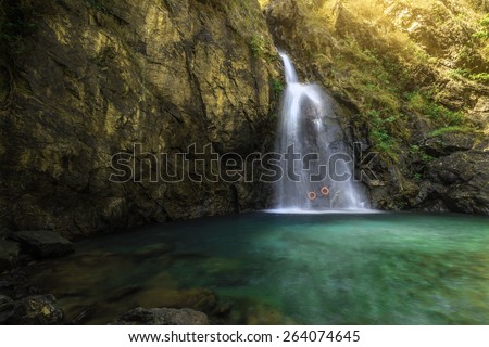 JOK-KA-DING Waterfall in kanchanaburi province asia southeast asia Thailand