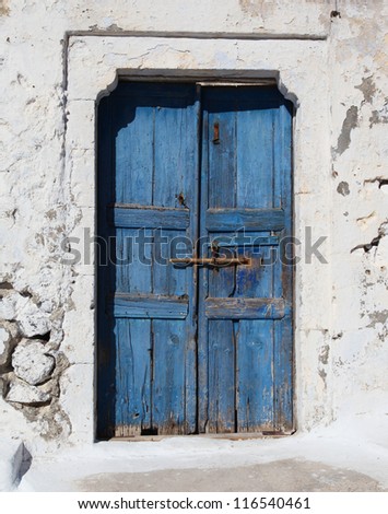 Old doorway on the Greek island of Santorini