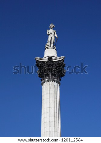 Nelson's Column in London's Trafalgar Square
