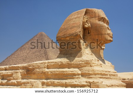 The Sphinx And Pyramids In Egypt