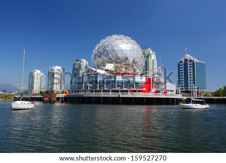 Vancouver - October 17: Science World In Vancouver, Canada On October 17, 2013. Vancouver Has Been Ranked The Third Most Liveable City In The World For The Second Year In A Row.