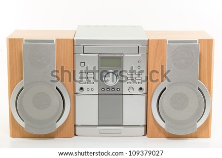 mini compact radio system with CD player