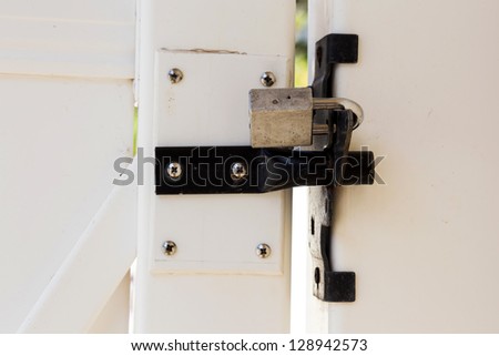 Gate locked