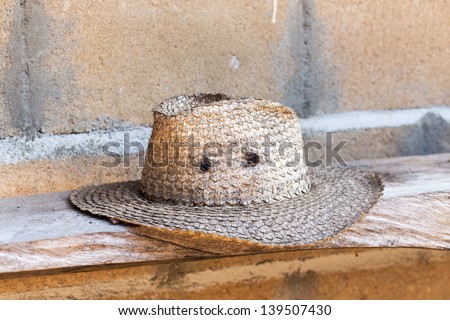 old straw hat