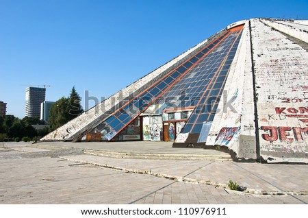 the Pyramid, ex museum Henver Hoxha, in Tirana