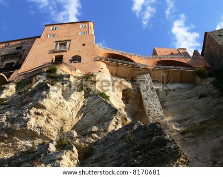 Tropea landscape for picturesque mediterranean houses on the rock