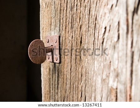 A key in a old door