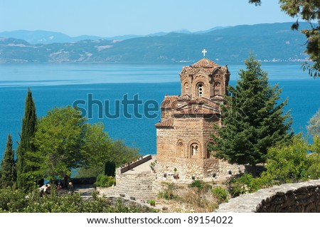 Saint John at Kaneo is a macedonian orthodox church situated on Lake Ohrid in the city of Ohrid, Republic of Macedonia 