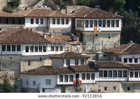windows in Berat - Albania - also called city of a thousand windows