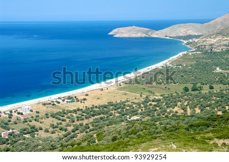 the beautiful coast of southern Albania