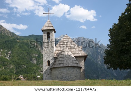 Catholic Church in Theth Valley, Albania, was built in 1892 but during the Hoxha regime it was closed; thanks to the Albanian diaspora living in the USA, the church today has been reopened