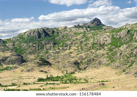 Mount Zlato, hinterland Of Republic of Macedonia around Marko's Towers in Prilep