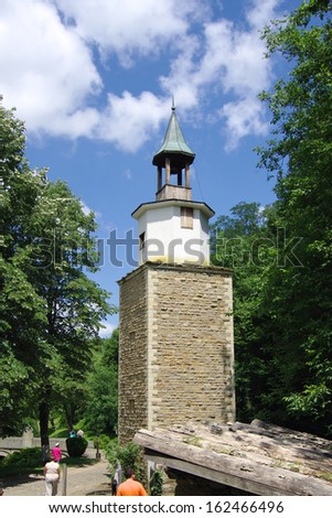 the Clock Tower In Etar Village Architectural-Ethno graphic Complex, Bulgaria