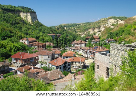 view Melnik village in Southern Bulgaria