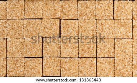 cane sugar in blocks, directly above texture